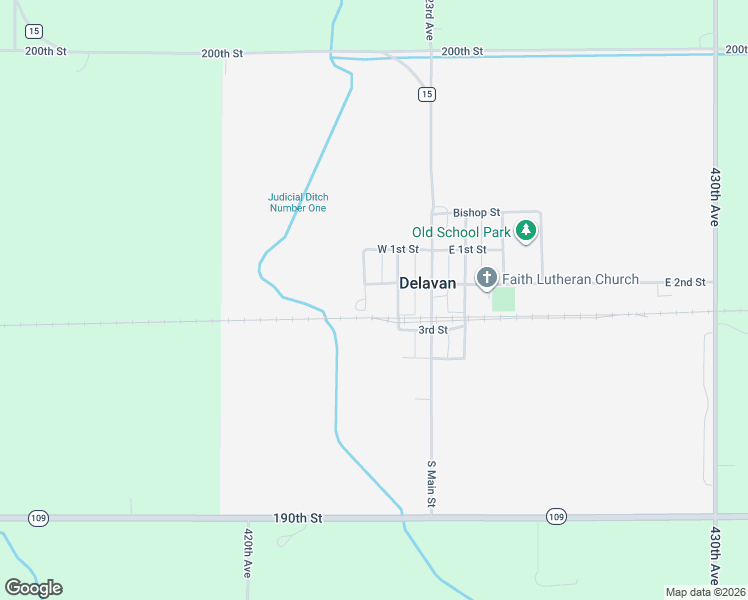 map of restaurants, bars, coffee shops, grocery stores, and more near 108 South Holly Street in Delavan