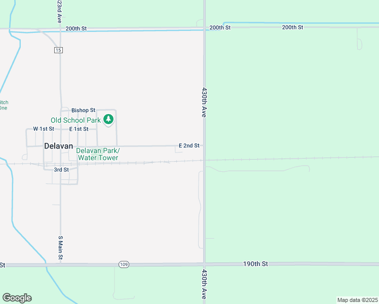 map of restaurants, bars, coffee shops, grocery stores, and more near 705 East 2nd Street in Delavan