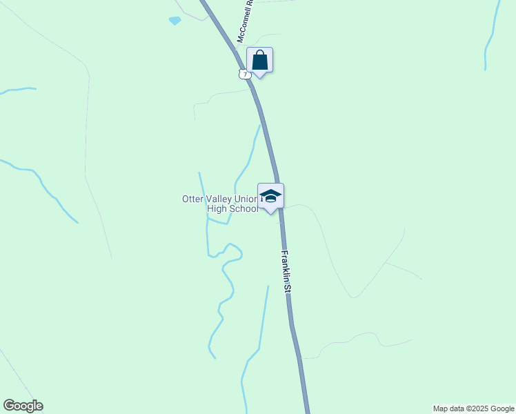 map of restaurants, bars, coffee shops, grocery stores, and more near 2997 Franklin Street in Rutland County