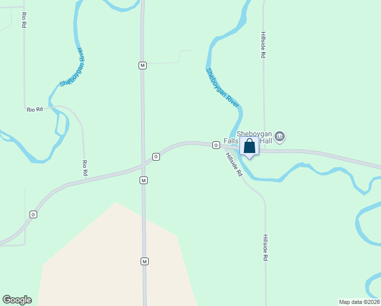 map of restaurants, bars, coffee shops, grocery stores, and more near W4019 County Road O in Plymouth