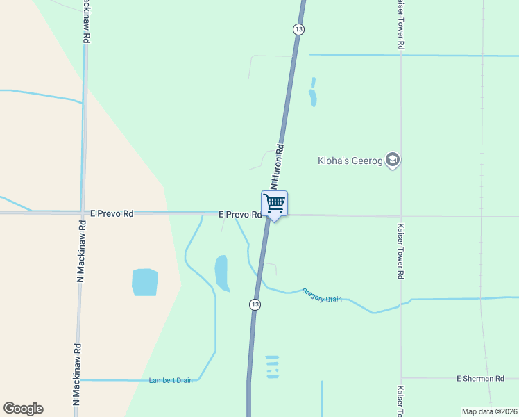 map of restaurants, bars, coffee shops, grocery stores, and more near 1025 North Huron Road in Linwood