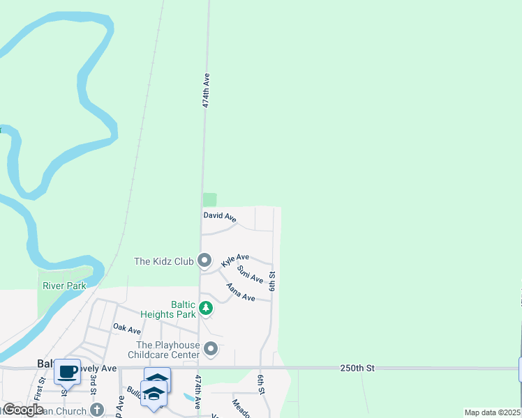map of restaurants, bars, coffee shops, grocery stores, and more near 52 Chloe Street in Baltic
