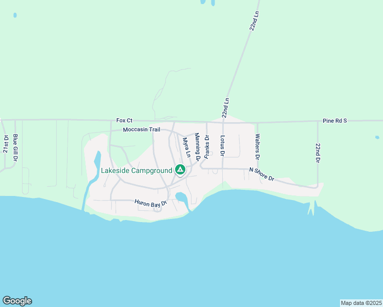 map of restaurants, bars, coffee shops, grocery stores, and more near Myra Lane in Marquette County