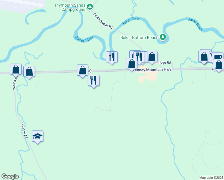 map of restaurants, bars, coffee shops, grocery stores, and more near Boulder Point Drive in Plymouth