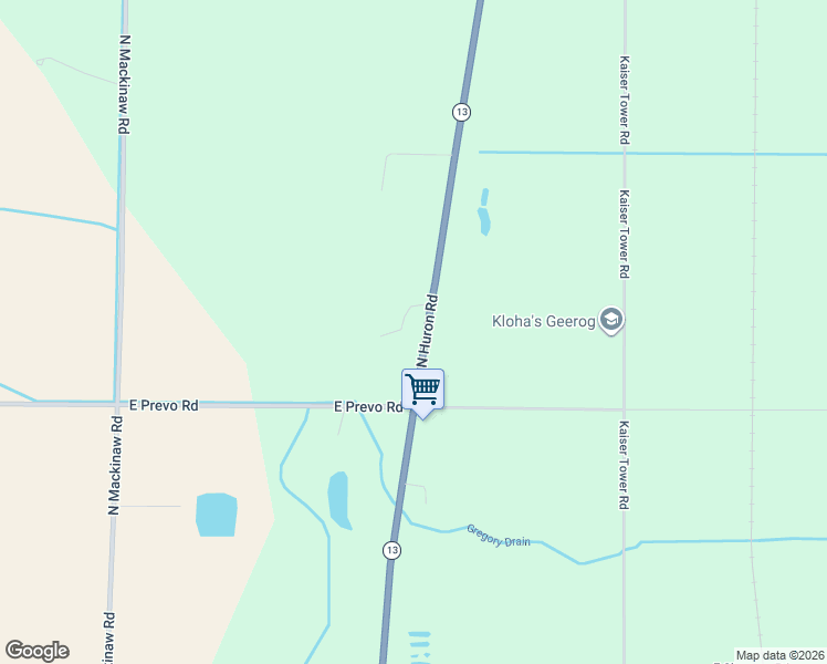 map of restaurants, bars, coffee shops, grocery stores, and more near 1083 North Huron Road in Linwood