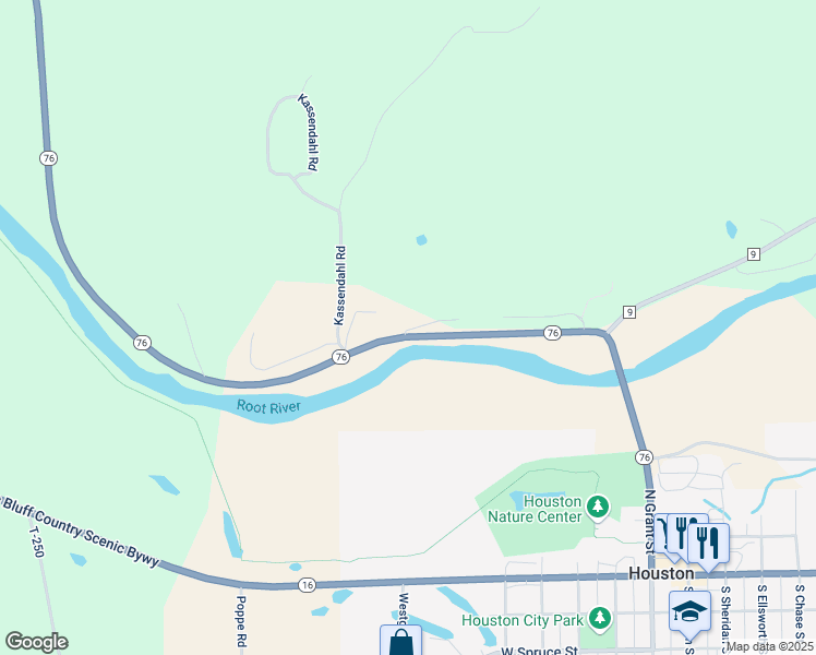map of restaurants, bars, coffee shops, grocery stores, and more near 16360 Connery Drive in Houston