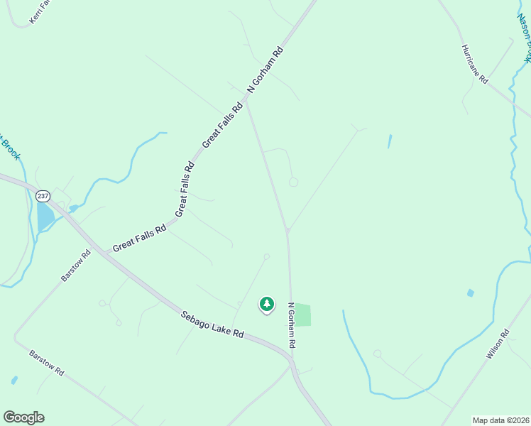 map of restaurants, bars, coffee shops, grocery stores, and more near 46 North Gorham Road in Gorham