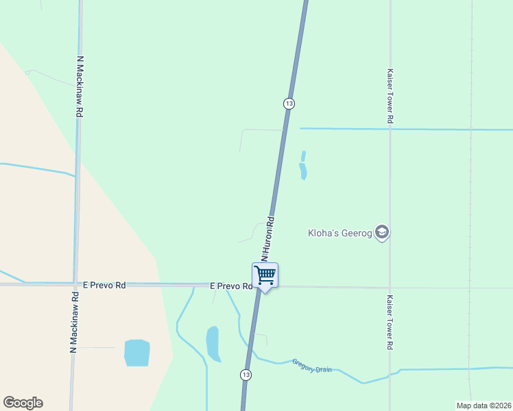 map of restaurants, bars, coffee shops, grocery stores, and more near 1143 North Huron Road in Linwood