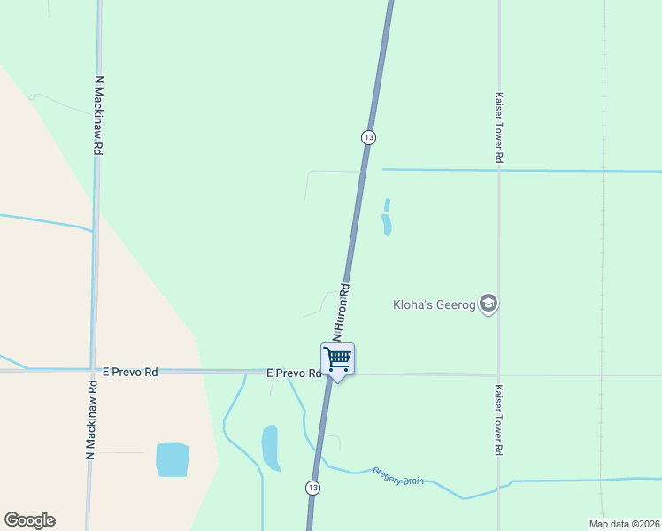 map of restaurants, bars, coffee shops, grocery stores, and more near 1143 North Huron Road in Linwood