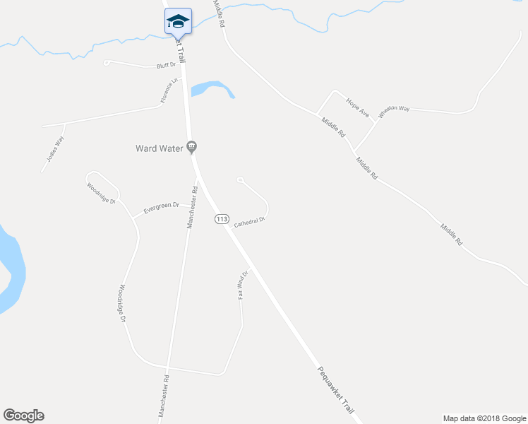 map of restaurants, bars, coffee shops, grocery stores, and more near 19 Cathedral Drive in Standish