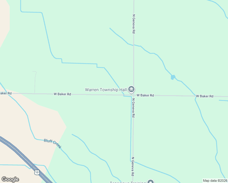 map of restaurants, bars, coffee shops, grocery stores, and more near 4500-4998 West Baker Road in Coleman