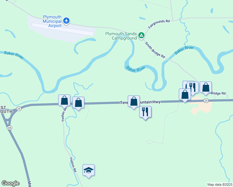 map of restaurants, bars, coffee shops, grocery stores, and more near 718 Tenney Mountain Highway in Plymouth