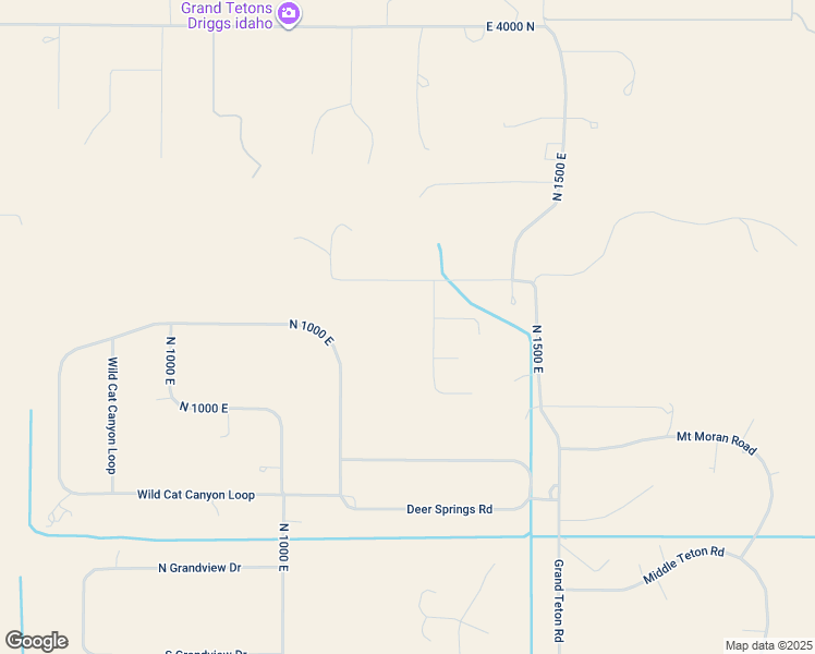map of restaurants, bars, coffee shops, grocery stores, and more near 1205 East 3500 North in Driggs