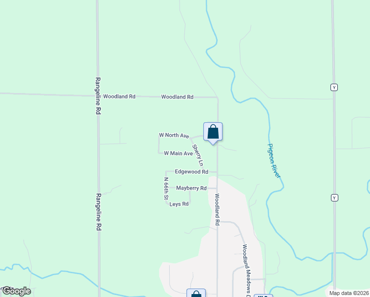 map of restaurants, bars, coffee shops, grocery stores, and more near N6425 Sherry Lane in Sheboygan