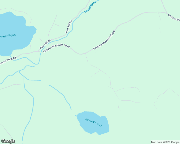 map of restaurants, bars, coffee shops, grocery stores, and more near 12 Moody Pond Road in Ossipee