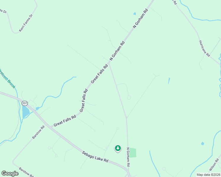 map of restaurants, bars, coffee shops, grocery stores, and more near 68 North Gorham Road in Gorham