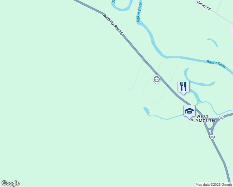 map of restaurants, bars, coffee shops, grocery stores, and more near 91 Risley Road in Rumney