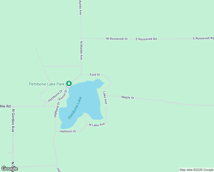 map of restaurants, bars, coffee shops, grocery stores, and more near 12121 Lake Avenue in Bitely