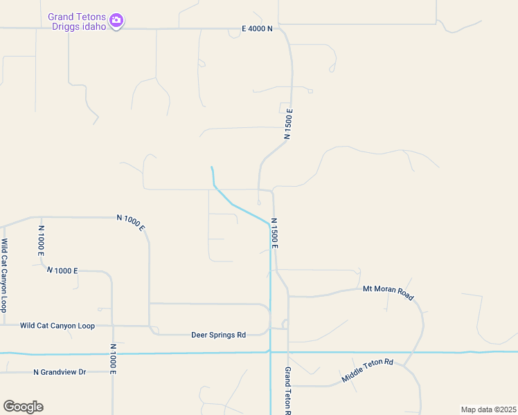 map of restaurants, bars, coffee shops, grocery stores, and more near 1445 East 3500 North in Driggs