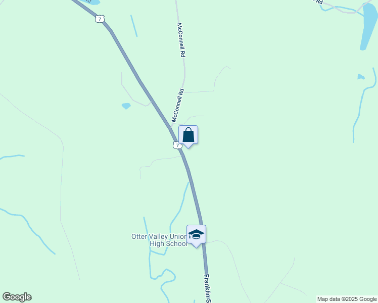map of restaurants, bars, coffee shops, grocery stores, and more near 2580 Franklin Street in Rutland County