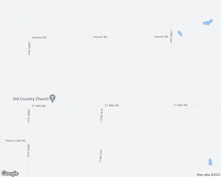 map of restaurants, bars, coffee shops, grocery stores, and more near 17428 21 Mile Road in Big Rapids