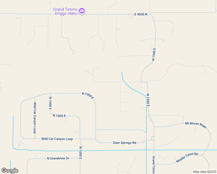 map of restaurants, bars, coffee shops, grocery stores, and more near 1205 East 3500 North in Driggs
