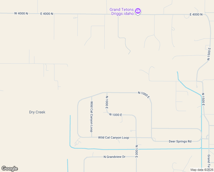 map of restaurants, bars, coffee shops, grocery stores, and more near 339 Wild Cat Canyon Loop in Driggs