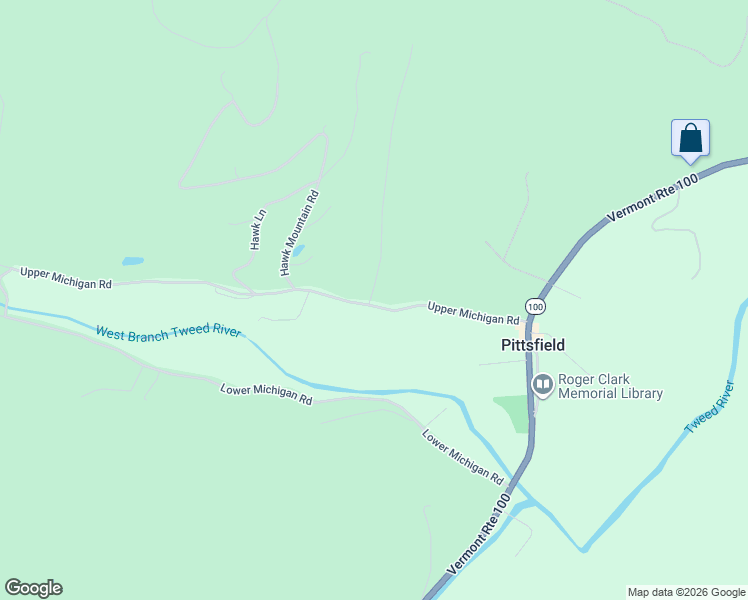 map of restaurants, bars, coffee shops, grocery stores, and more near 340 Upper Michigan Road in Pittsfield