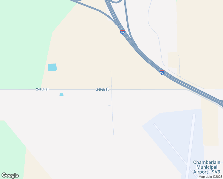 map of restaurants, bars, coffee shops, grocery stores, and more near County Road in Chamberlain