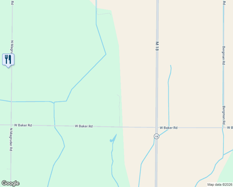 map of restaurants, bars, coffee shops, grocery stores, and more near 5600 North Triple Lane in Coleman
