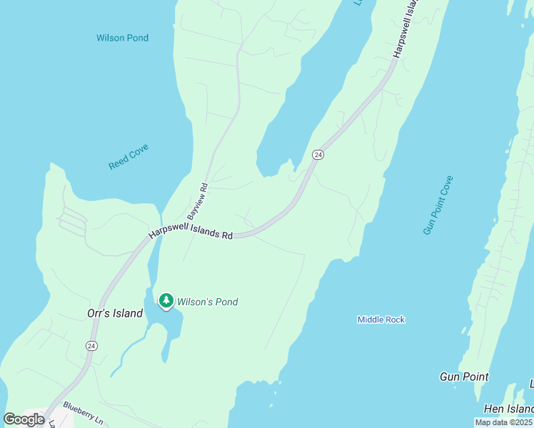 map of restaurants, bars, coffee shops, grocery stores, and more near 1430 Harpswell Island Road in Harpswell