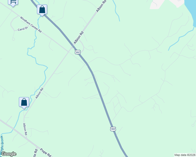 map of restaurants, bars, coffee shops, grocery stores, and more near 187 Roosevelt Trail in Windham