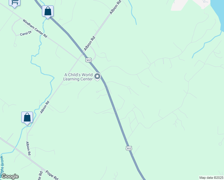 map of restaurants, bars, coffee shops, grocery stores, and more near 187 Roosevelt Trail in Windham