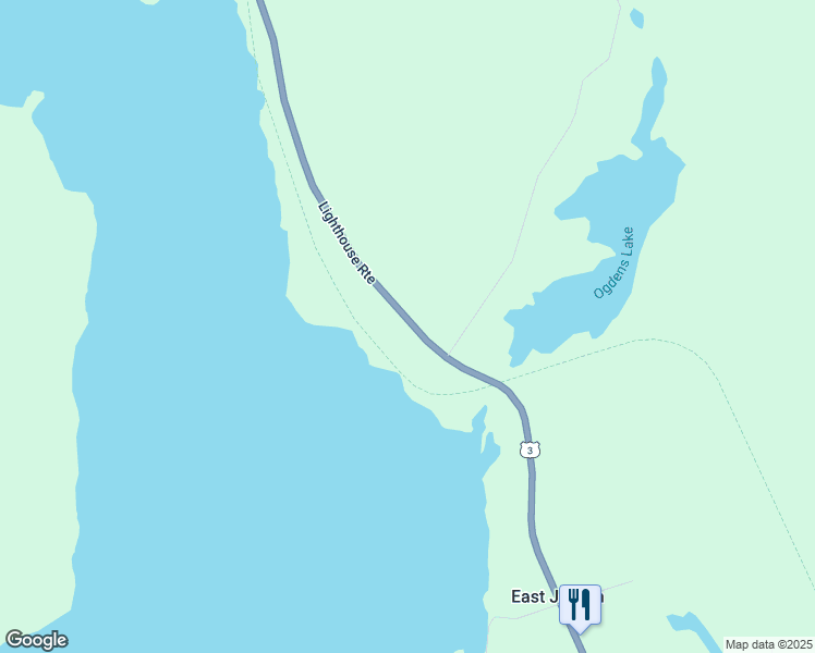 map of restaurants, bars, coffee shops, grocery stores, and more near 5691 Nova Scotia Trunk 3 in Jordan Falls
