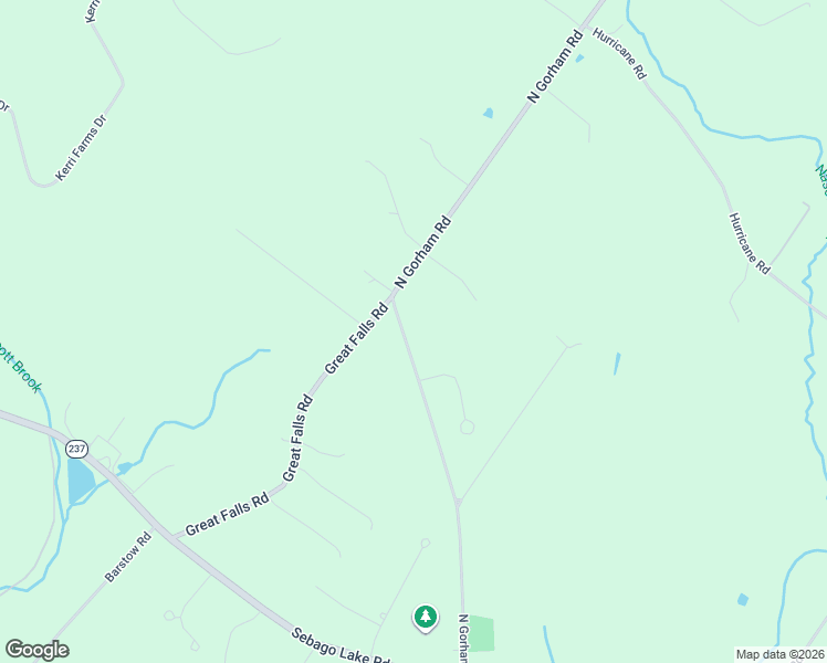 map of restaurants, bars, coffee shops, grocery stores, and more near 75 North Gorham Road in Gorham