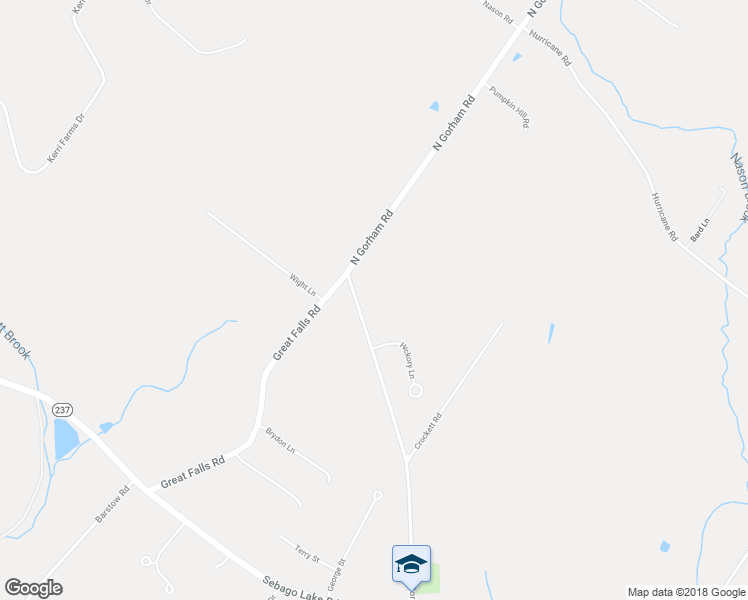 map of restaurants, bars, coffee shops, grocery stores, and more near 75 North Gorham Road in Gorham