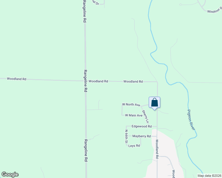 map of restaurants, bars, coffee shops, grocery stores, and more near W2031 Woodland Road in Sheboygan