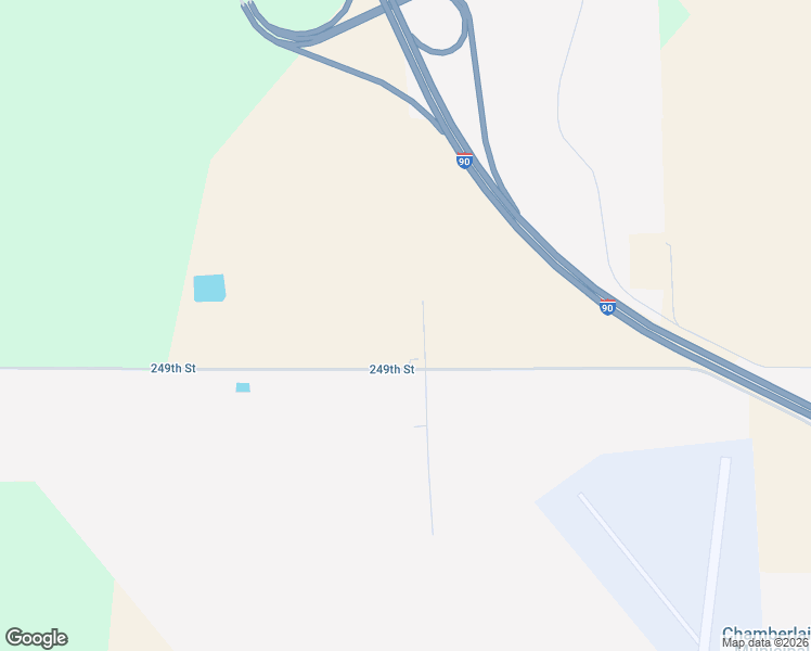 map of restaurants, bars, coffee shops, grocery stores, and more near County Road in Chamberlain