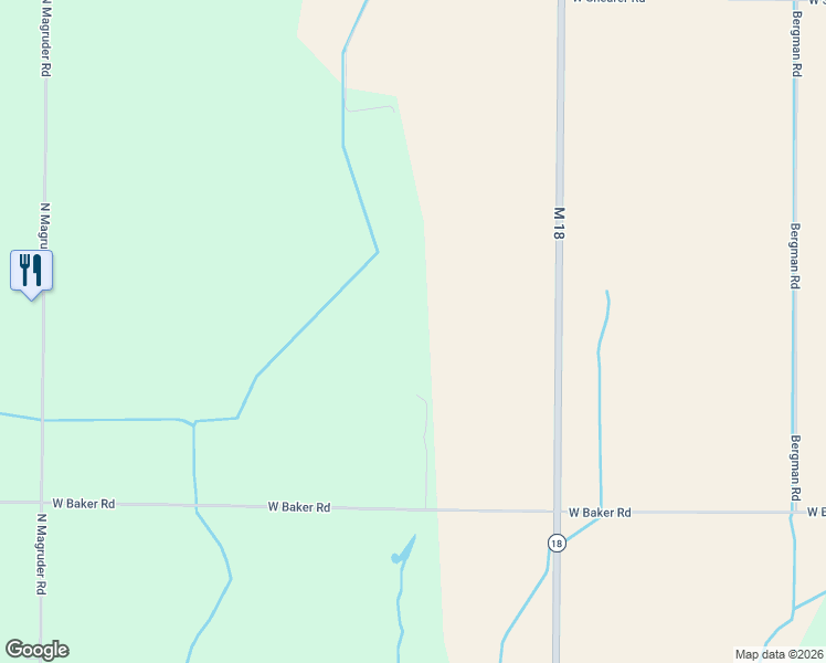 map of restaurants, bars, coffee shops, grocery stores, and more near 5600 North Triple Lane in Coleman