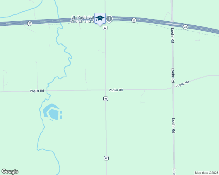 map of restaurants, bars, coffee shops, grocery stores, and more near W2079 Poplar Road in Fond du Lac