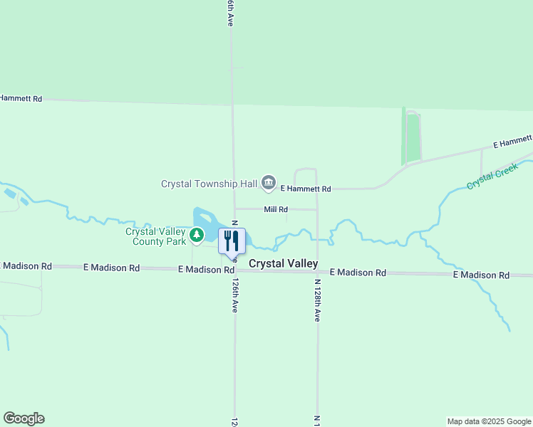 map of restaurants, bars, coffee shops, grocery stores, and more near 1483 Mill Road in Hart