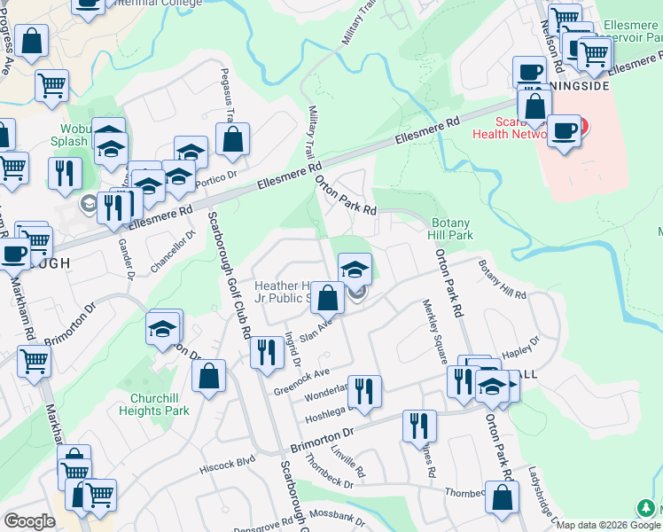map of restaurants, bars, coffee shops, grocery stores, and more near 101 Greenock Avenue in Toronto
