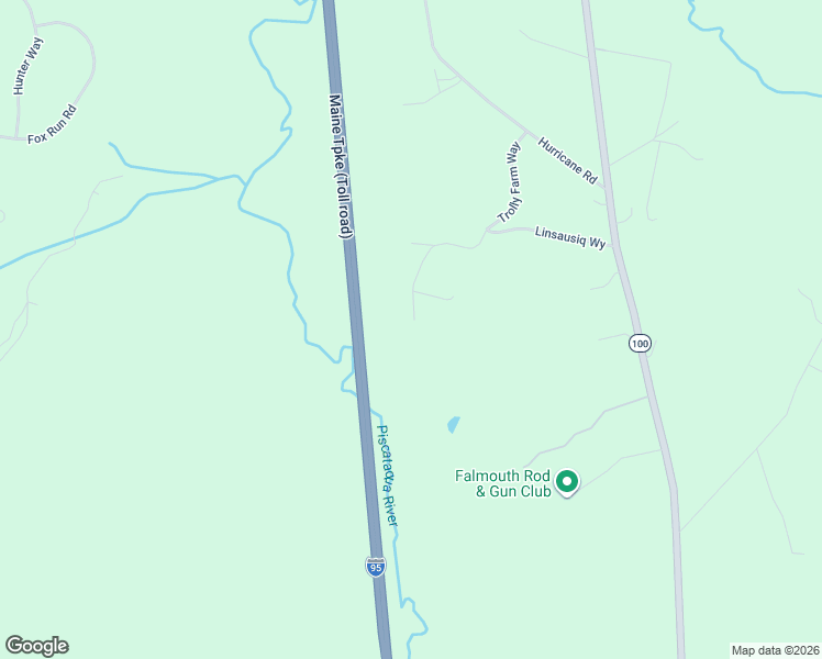 map of restaurants, bars, coffee shops, grocery stores, and more near 47 Trolley Farm Way in Falmouth