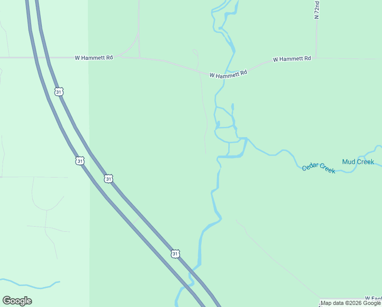 map of restaurants, bars, coffee shops, grocery stores, and more near 7270 Northern Drive in Pentwater