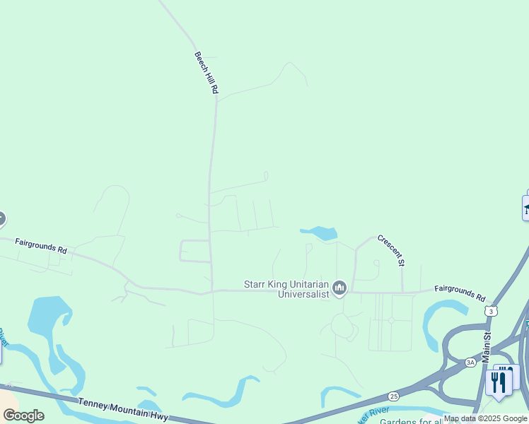 map of restaurants, bars, coffee shops, grocery stores, and more near 21 Shirley's Way in Plymouth