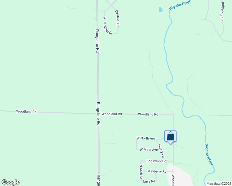 map of restaurants, bars, coffee shops, grocery stores, and more near W2048 Woodland Road in Sheboygan