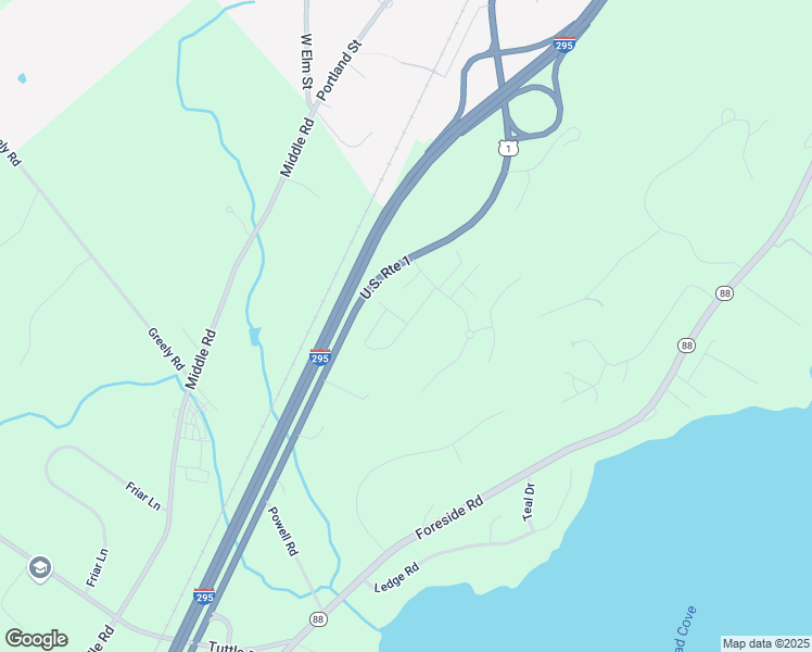 map of restaurants, bars, coffee shops, grocery stores, and more near 25 Sand Point Lane in Cumberland