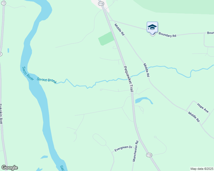 map of restaurants, bars, coffee shops, grocery stores, and more near 11 Bluff Drive in Standish