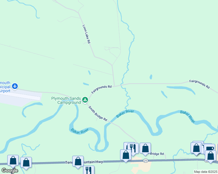 map of restaurants, bars, coffee shops, grocery stores, and more near 612 Fairgrounds Road in Plymouth