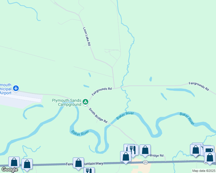 map of restaurants, bars, coffee shops, grocery stores, and more near 612 Fairgrounds Road in Plymouth